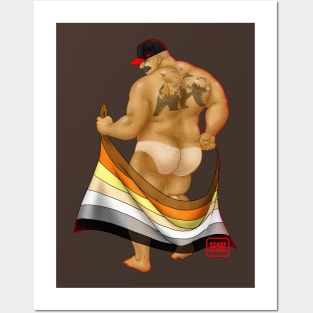 Bears on the Prowl GAY BEAR FLAG Posters and Art